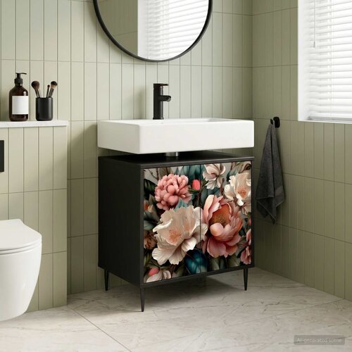  Kupaonski ormar BORNE Crni hrast 60 x 40 x 61 cm Cijene