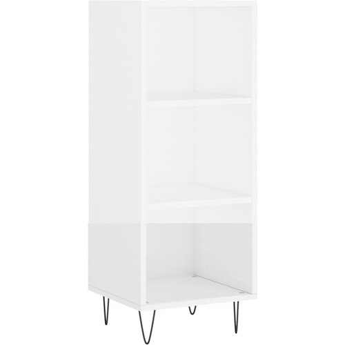 Maison Chic Komoda - Predalnik visok sijaj bela 34,5x32,5x90 cm inženirski les, (21721238) Cene