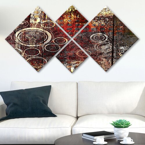 Wallity Slika 4MDF5146586, 60x115 cm, 4 dela Cene
