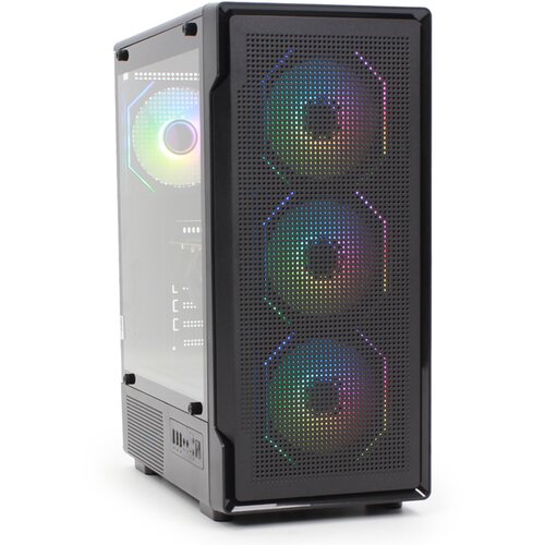 Ig Max E330-2 METEOR Mid Tower kući&amp;scaron;te, 4 ARGB ventilatora, bez napajanja Slike