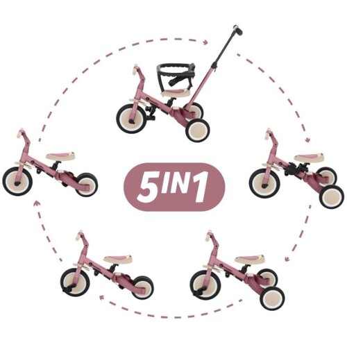 Petite&amp;amp;Mars Tricikl Turbo 5 u 1, Dusty Rose Slike