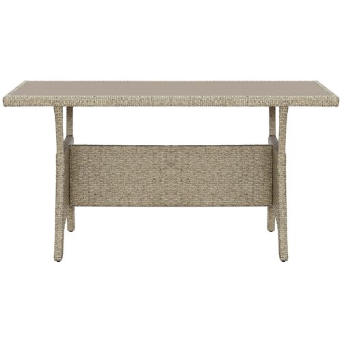  Vrtni stol sivi 120 x 70 x 66 cm od poliratana Slike