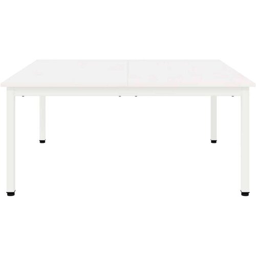  Stolić za kavu Bijelo 100 x 100 x 45 cm Čvrsto borovo drvo Slike