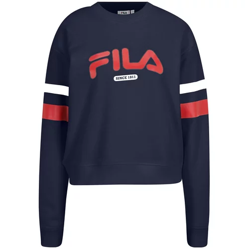 Fila Sweater majica 'LATUR' crvena / crna / bijela