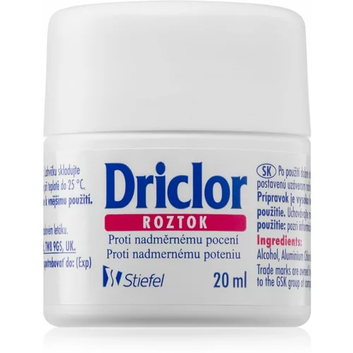 Driclor Solution antiperspirant roll-on protiv pretjeranog znojenja 20 ml