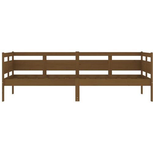  Dnevni ležaj od masivne borovine smeđa boja meda 80 x 200 cm Slike
