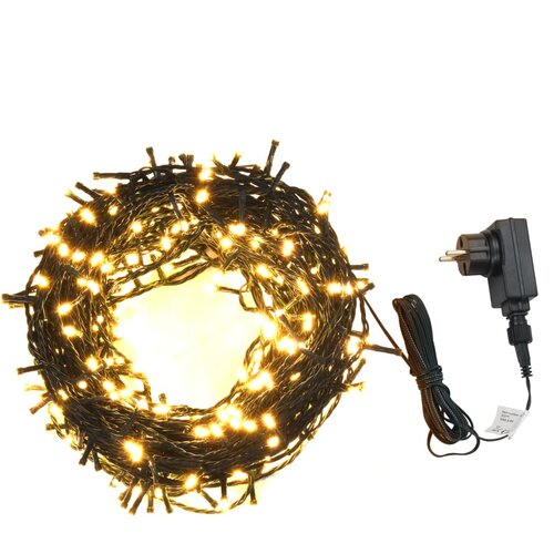 vidaXL Svjetlosna traka sa 600 LED žarulja 60 m 8 efekata IP44 topla bijela Cijene