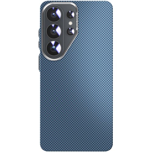 AVIZAR Etui za Galaxy S26 Ultra videz aramida združljiv Qi2 / MagSafe / PixelSnap, Modra, (5000275347) Cene