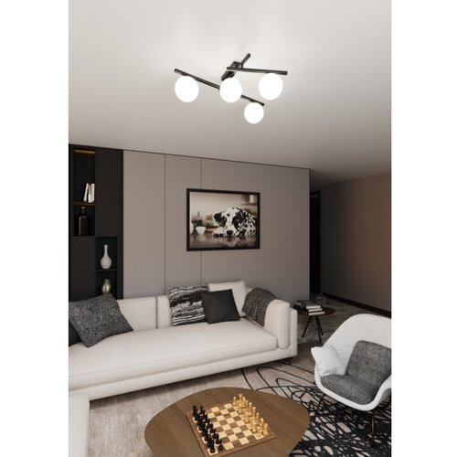  plafonsko svetlo smart 4xE14/10W/230V crno/belo Slike