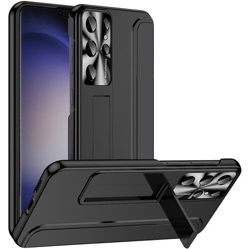 INORCO Za Samsung Galaxy S23 ultra galvansko ohi&amp;scaron;je za telefon, trden računalni&amp;scaron;ki skriti hrbtni pokrov s stojalom, (22033982) Slike