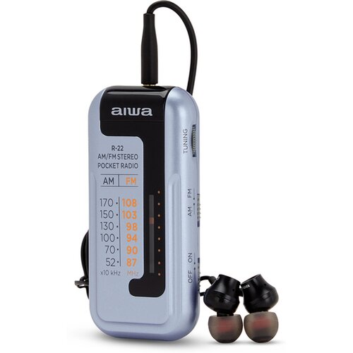 Aiwa prenosni AM/FM radio s slu&amp;scaron;alkami R-22SL Slike