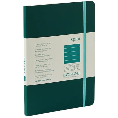  Ispira, notes maki povez, 96 lista, Fabriano, odaberite motiv A5 Dikto Zelena Slike