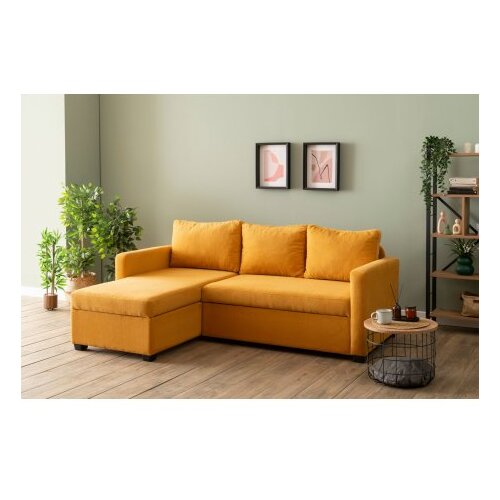 Atelier Del Sofa Ugaona sofa-krevet Kado Mustard Slike