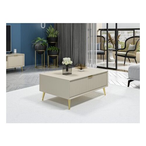 Hanah home Club sto Luxe 90x40x60cm Sand Slike