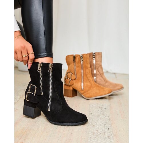 Resti Black embellished Zerta heeled boots Cene