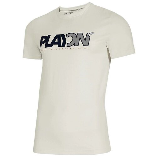 4f Majice s kratkimi rokavi TSM013 Bela Slike