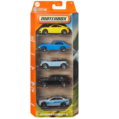 Mattel Matchbox: Autobahn Express VI komplet 5 avtomobilčkov - Cene