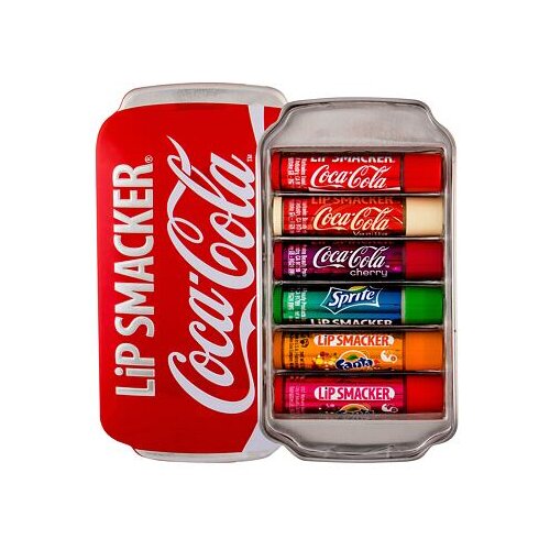 Lip Smacker Coca-Cola Lip Balm darilni set balzam za ustnice 6 x 4 g + škatlica Cene