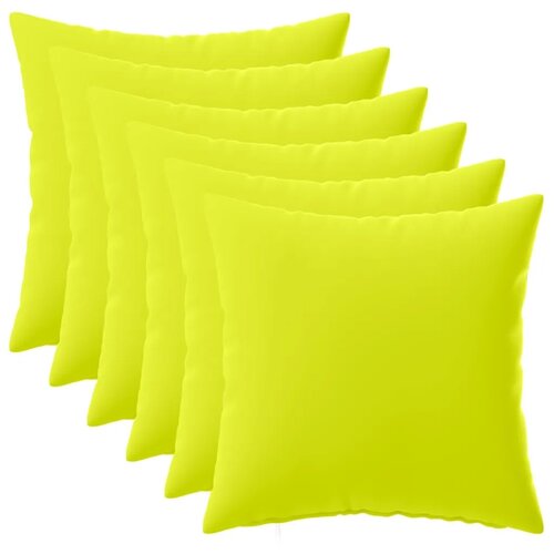  Jastuk s jastukom HEERLEN 6 kom. Svijetlo zelena. Poliester - Svjetlozelena 45 x 45 cm 6 Slike