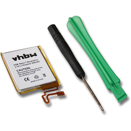 VHBW Baterija za Apple iPod Nano 7G, 200 mAh Slike