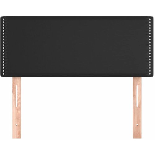  Uzglavlje crno 100x5x78/88 cm od umjetne kože Slike