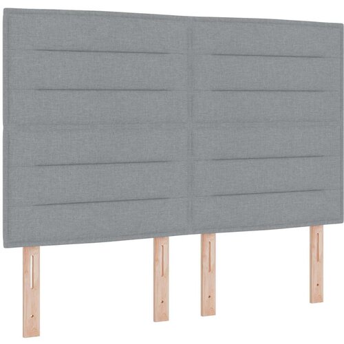  Krevet s opruga kutije Svjetlosiva 160 x 200 cm tkanina Slike