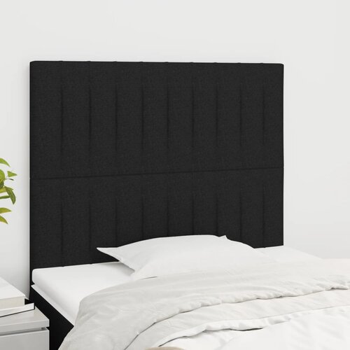  Uzglavlje Crno 90x5x118/128 cm Tkanina Cene