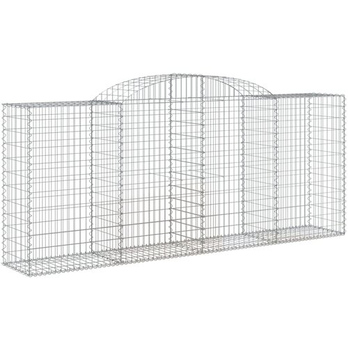  Lučne gabionske ko&amp;scaron;are 30kom 300x50x120/140cm pocinčano željezo Slike