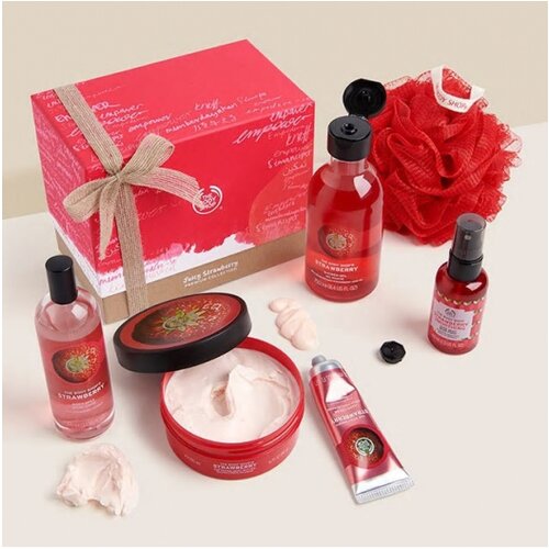 The Body Shop poklon paket Juicy Strawberry Premium Collection Slike