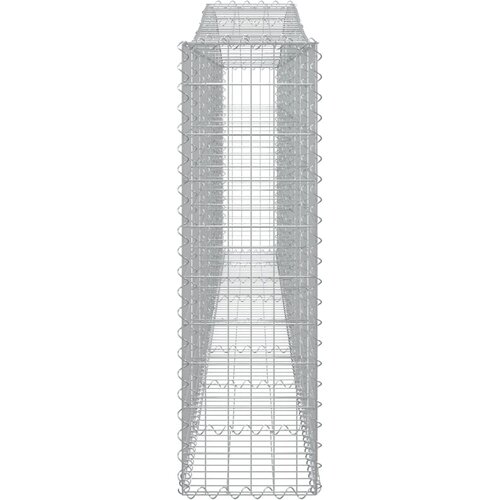  Lučne gabionske ko&amp;scaron;are 20kom 400x30x100/120cm pocinčano željezo Slike