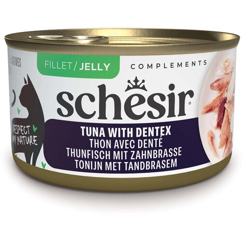  Ekonomično pakiranje Schesir Complements u želeu 24 x 70 g konzerve - Tuna sa zubacem Slike