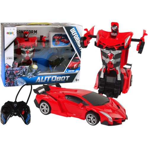  Auto na daljinsko upravljanje Transformers 2u1 sa drift efektom - crveni Cijene