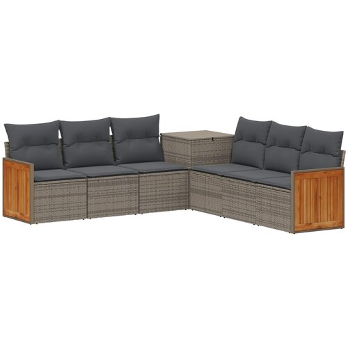  Set sofe 7 kom. Siva i tamno siva 118 x 62 x 69 cm Slike