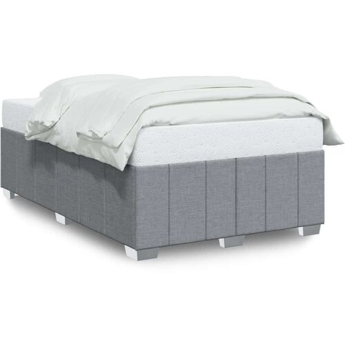 VidaXL Okvir kreveta svjetlosivi 120 x 190 cm od tkanine Slike