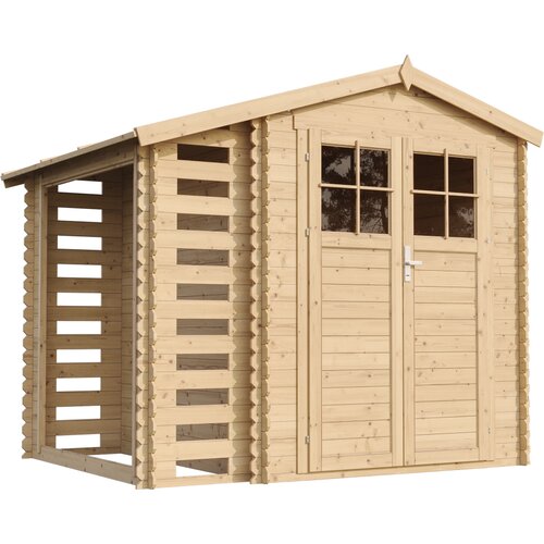 Timbela Lesena vrtna lopa - 272x206xH218 cm/ 4,47 m2 - Vrtna hi&amp;scaron;a s podi - M386F+M386G, (21884941) Slike