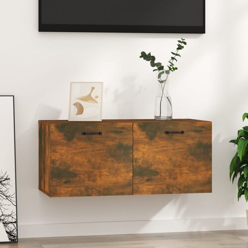 vidaXL zidni ormarić dimljeni hrast 80x35x36,5 cm konstruirano drvo Cijene