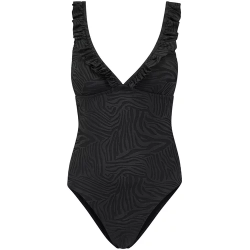 Shiwi Jednodijelni kupaći kostim 'RUFFLE' crna