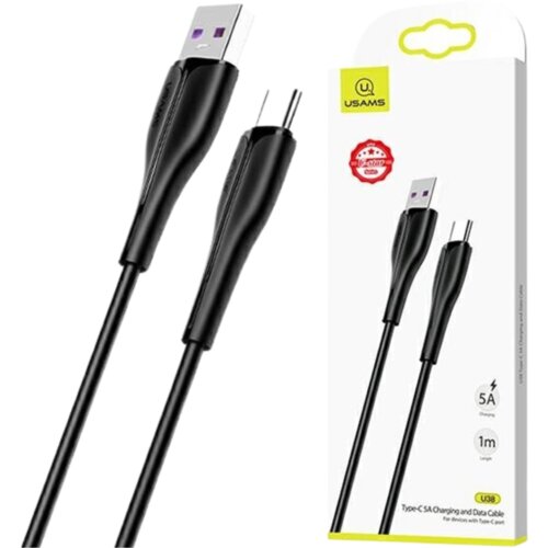 Usams USB-C 5A KABEL ZA HITRO POLNJENJE ZA OPPO HUAWEI 1M ČRNO ČRN, (21980388) Cene