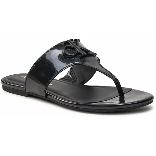 Calvin Klein Jeans Japonke Flat Sandal Slide Toepost Mg Met YW0YW01342 Black BEH