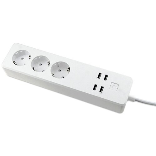 Moye voltaic smart power strip 3 eu plugs + 4 usb plugs 3680W 16A Slike
