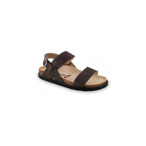 Grubin mu&amp;scaron;ke sandale 2894010 MAGNUS Braon velur Slike