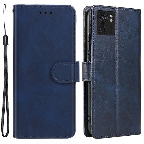 INORCO Za Motorola Edge 40 5G usnjena torbica za denarnico s telečjo teksturo, stojalo, ovitek za telefon s trakom, (22035876) Slike