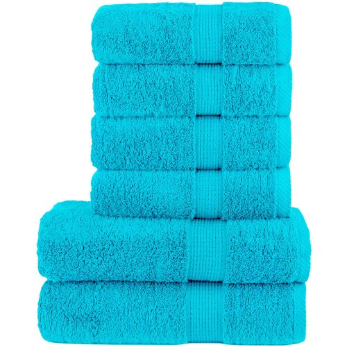  6-dijelni vrhunski set ručnika SOLUND tirkizni 600 gsm Cijene