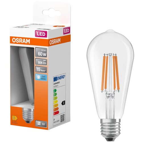  LED sijalica CLASSIC FILAMENT E27/6,5W/230V 4000K - Osram Slike