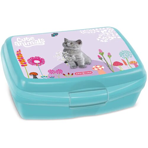 Ars Una Cute Animals - Škatla za malico z mucko 16,5x6x13,5cm Cene