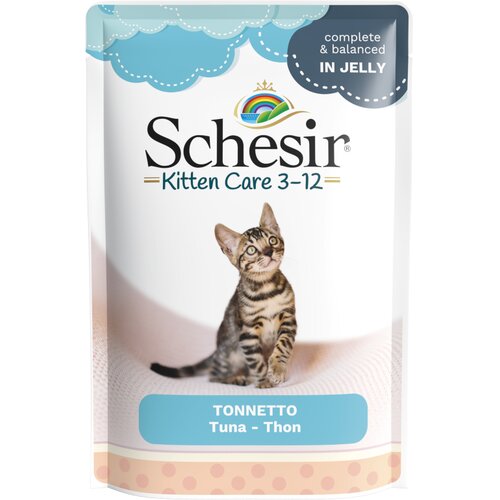 Schesir Ekonomično pakiranje Jelly vrećice 24 x 85 g - Kitten tuna Slike