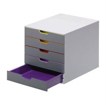 Durable Ladičar Varicolor 5, zatvoren, siv Cijene