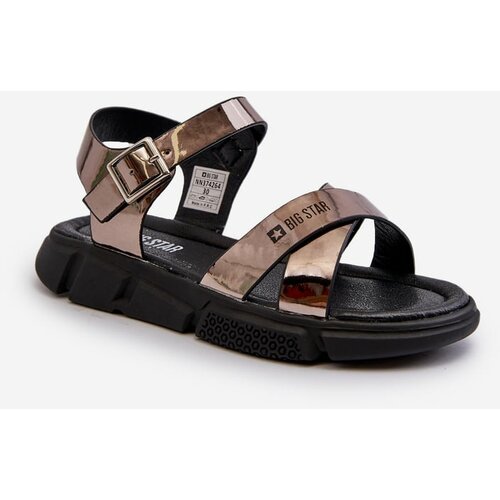 Big Star girls' sandals black Slike