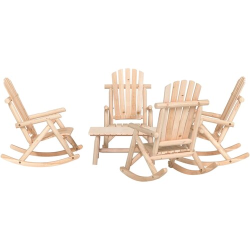 vidaXL 5-dijelna vrtna garnitura od masivne smrekovine Cijene