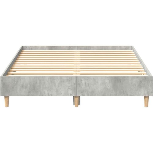  Okvir kreveta bez madraca boja betona 135 x 190 cm Slike